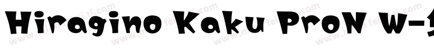 Hiragino Kaku ProN W字体转换